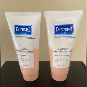 Dermasil Diabetics' Skin Care Lotion -  6oz (2) Brand new sealed NWT